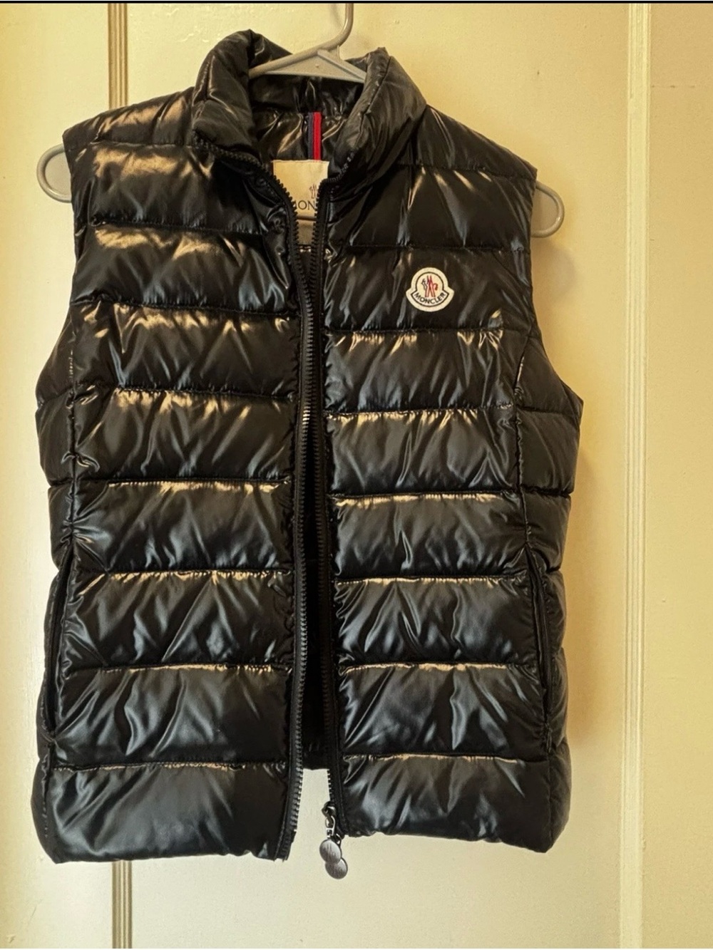 Authentic Moncler Ghany Women’s Black Down  Vest Size 0